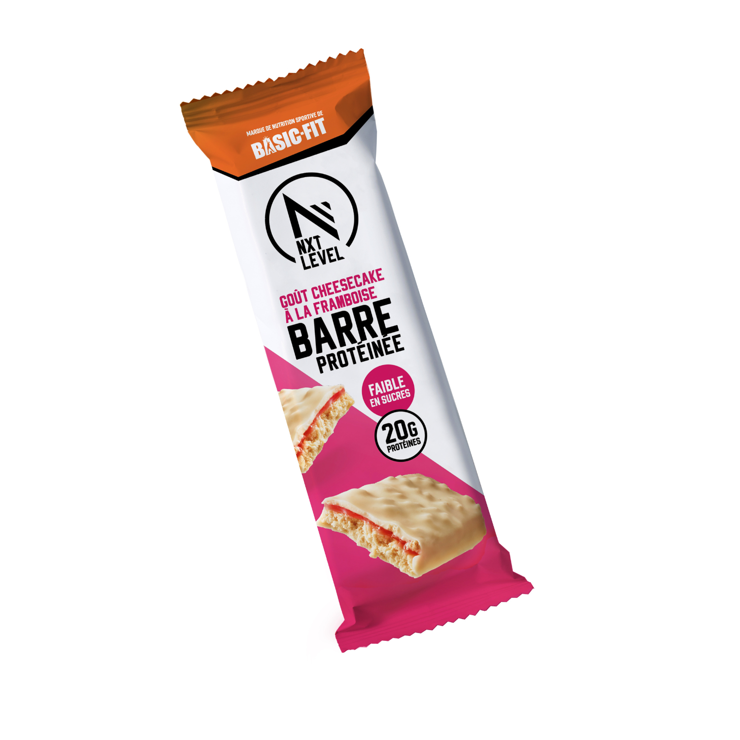 Barre cheesecake framboise